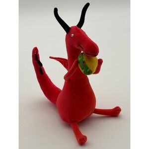 MerryMakers Dragons Love Tacos Plush Kids 10" Red‎ Excellent Book Character Toy